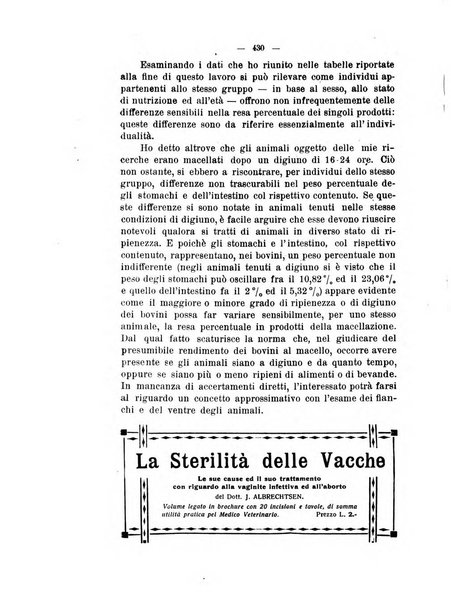 La clinica veterinaria rivista di medicina e chirurgia pratica degli animali domestici