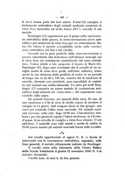 La clinica veterinaria rivista di medicina e chirurgia pratica degli animali domestici