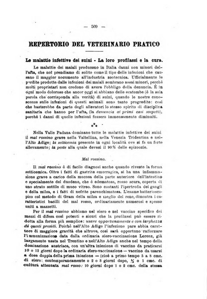 La clinica veterinaria rivista di medicina e chirurgia pratica degli animali domestici