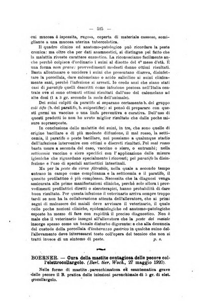 La clinica veterinaria rivista di medicina e chirurgia pratica degli animali domestici