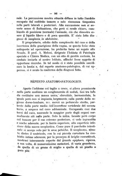 La clinica veterinaria rivista di medicina e chirurgia pratica degli animali domestici