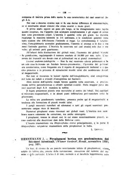 La clinica veterinaria rivista di medicina e chirurgia pratica degli animali domestici