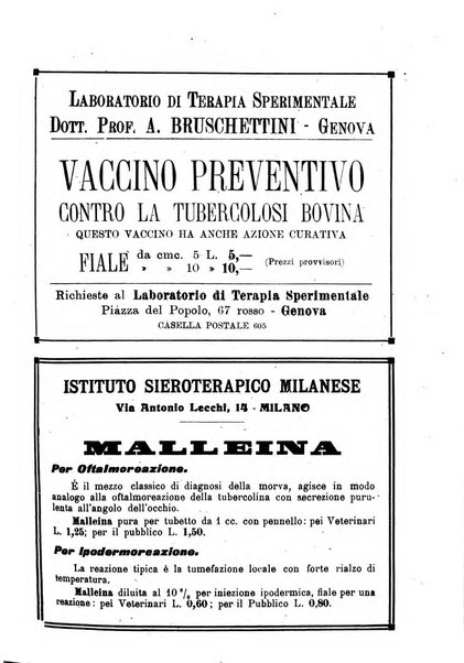 La clinica veterinaria rivista di medicina e chirurgia pratica degli animali domestici