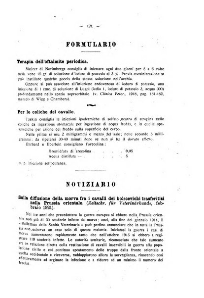 La clinica veterinaria rivista di medicina e chirurgia pratica degli animali domestici