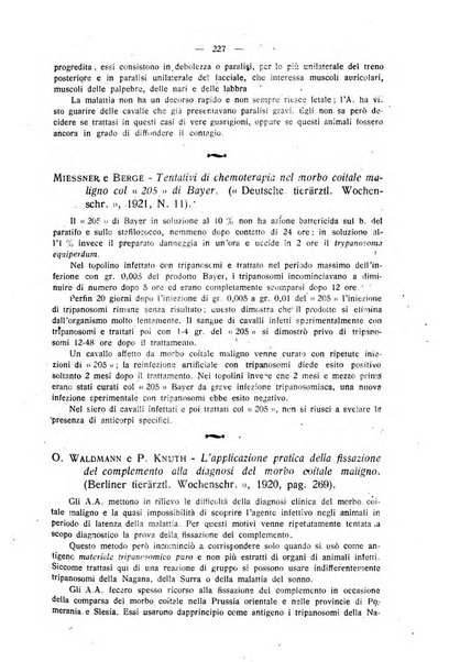 La clinica veterinaria rivista di medicina e chirurgia pratica degli animali domestici