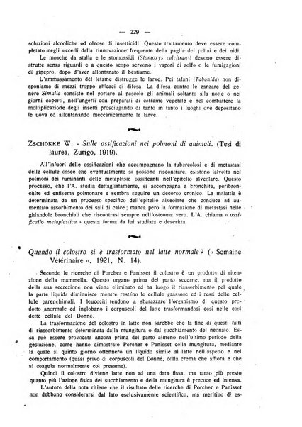 La clinica veterinaria rivista di medicina e chirurgia pratica degli animali domestici