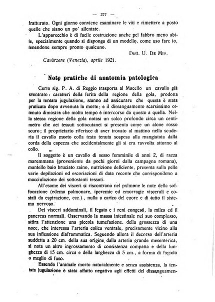 La clinica veterinaria rivista di medicina e chirurgia pratica degli animali domestici