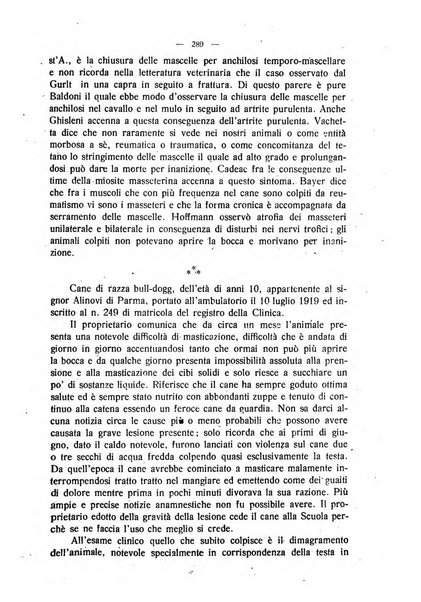 La clinica veterinaria rivista di medicina e chirurgia pratica degli animali domestici