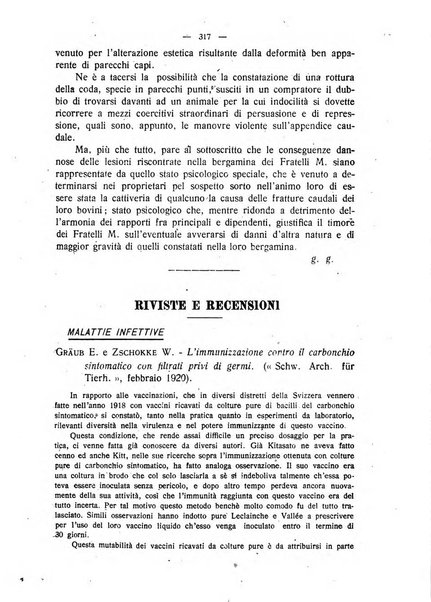 La clinica veterinaria rivista di medicina e chirurgia pratica degli animali domestici