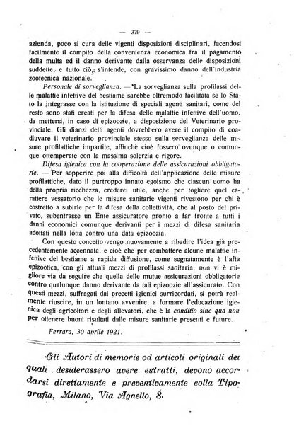 La clinica veterinaria rivista di medicina e chirurgia pratica degli animali domestici