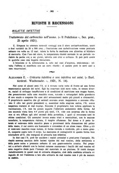 La clinica veterinaria rivista di medicina e chirurgia pratica degli animali domestici