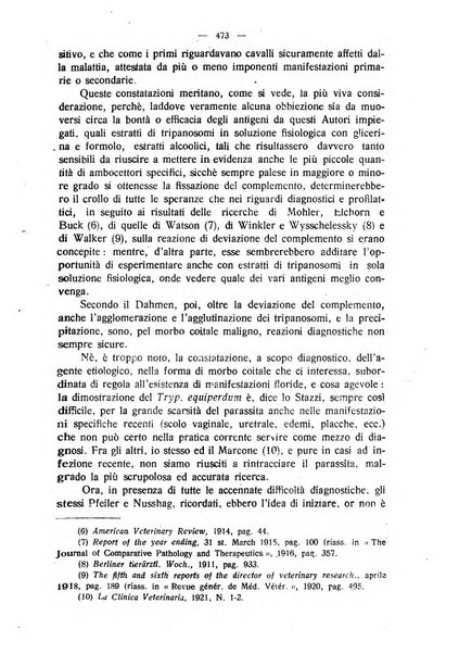 La clinica veterinaria rivista di medicina e chirurgia pratica degli animali domestici