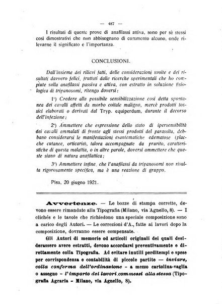 La clinica veterinaria rivista di medicina e chirurgia pratica degli animali domestici