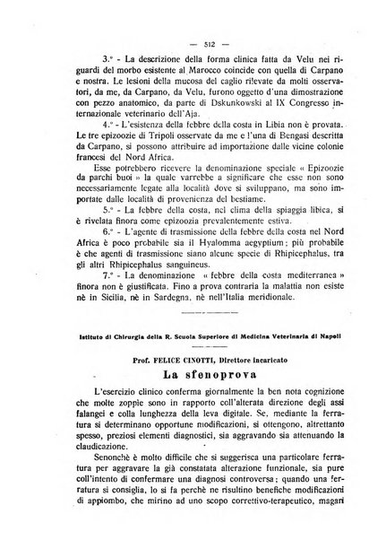 La clinica veterinaria rivista di medicina e chirurgia pratica degli animali domestici