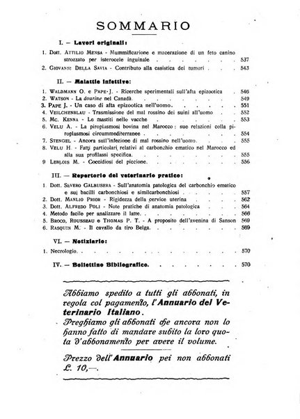 La clinica veterinaria rivista di medicina e chirurgia pratica degli animali domestici