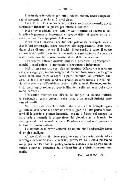 La clinica veterinaria rivista di medicina e chirurgia pratica degli animali domestici