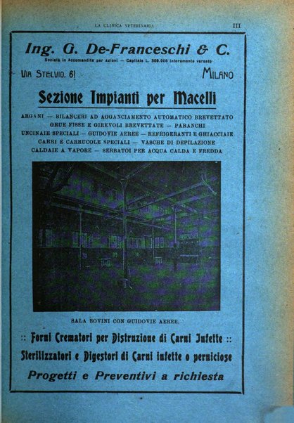 La clinica veterinaria rivista di medicina e chirurgia pratica degli animali domestici