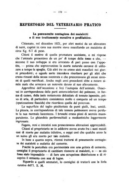 La clinica veterinaria rivista di medicina e chirurgia pratica degli animali domestici