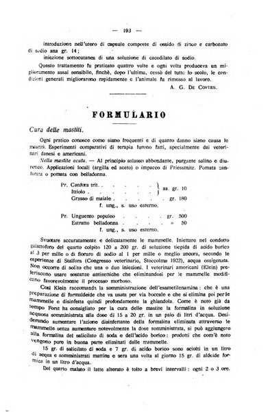 La clinica veterinaria rivista di medicina e chirurgia pratica degli animali domestici