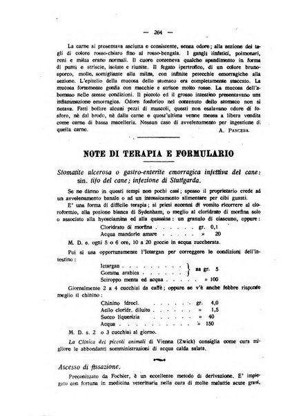 La clinica veterinaria rivista di medicina e chirurgia pratica degli animali domestici