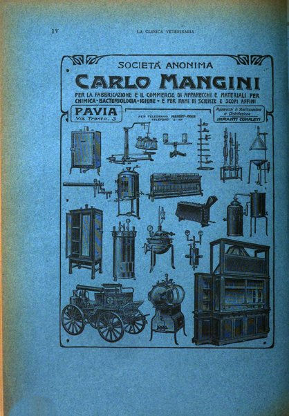 La clinica veterinaria rivista di medicina e chirurgia pratica degli animali domestici