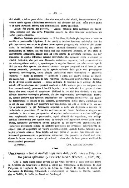 La clinica veterinaria rivista di medicina e chirurgia pratica degli animali domestici