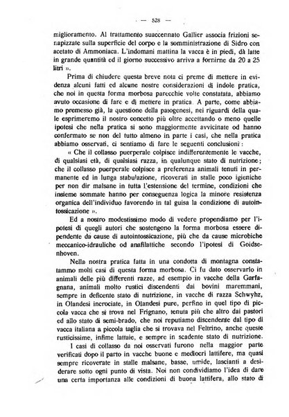 La clinica veterinaria rivista di medicina e chirurgia pratica degli animali domestici