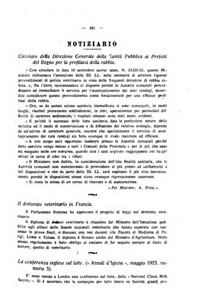 La clinica veterinaria rivista di medicina e chirurgia pratica degli animali domestici