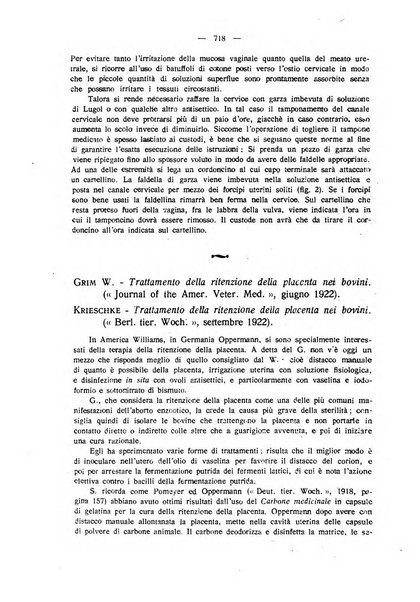 La clinica veterinaria rivista di medicina e chirurgia pratica degli animali domestici