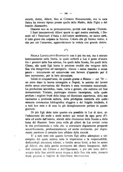 La clinica veterinaria rivista di medicina e chirurgia pratica degli animali domestici