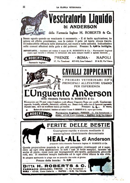 La clinica veterinaria rivista di medicina e chirurgia pratica degli animali domestici