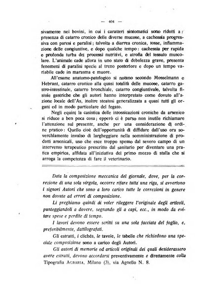 La clinica veterinaria rivista di medicina e chirurgia pratica degli animali domestici