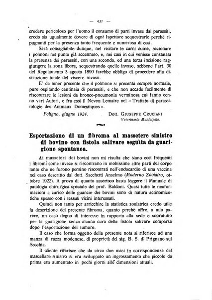 La clinica veterinaria rivista di medicina e chirurgia pratica degli animali domestici