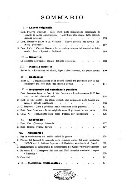 La clinica veterinaria rivista di medicina e chirurgia pratica degli animali domestici