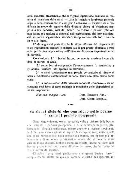 La clinica veterinaria rivista di medicina e chirurgia pratica degli animali domestici