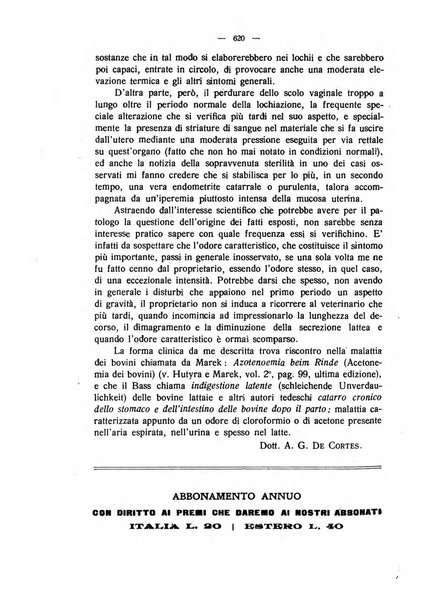 La clinica veterinaria rivista di medicina e chirurgia pratica degli animali domestici