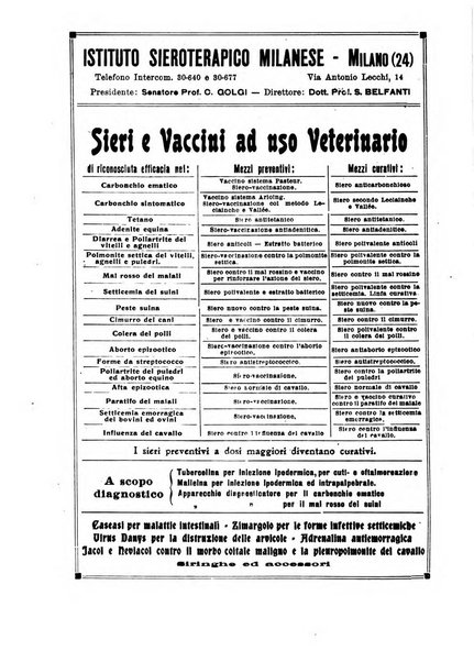 La clinica veterinaria rivista di medicina e chirurgia pratica degli animali domestici