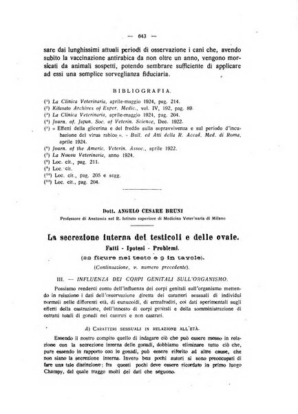 La clinica veterinaria rivista di medicina e chirurgia pratica degli animali domestici