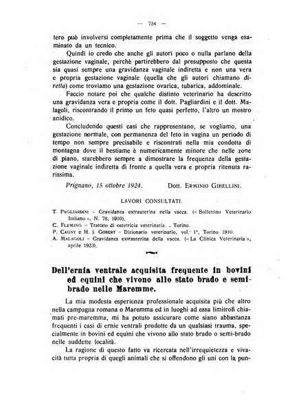 La clinica veterinaria rivista di medicina e chirurgia pratica degli animali domestici