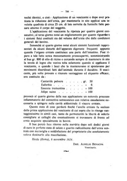 La clinica veterinaria rivista di medicina e chirurgia pratica degli animali domestici