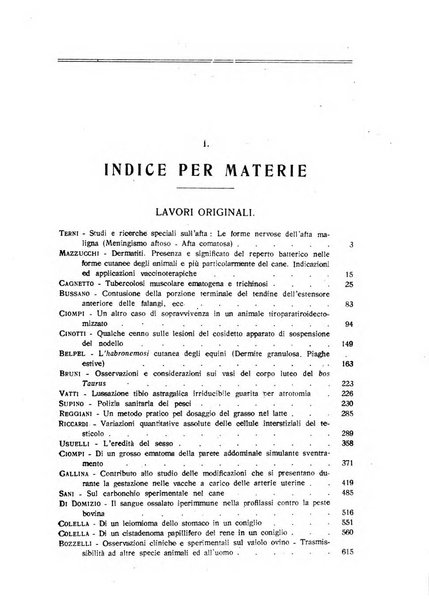 La clinica veterinaria rivista di medicina e chirurgia pratica degli animali domestici