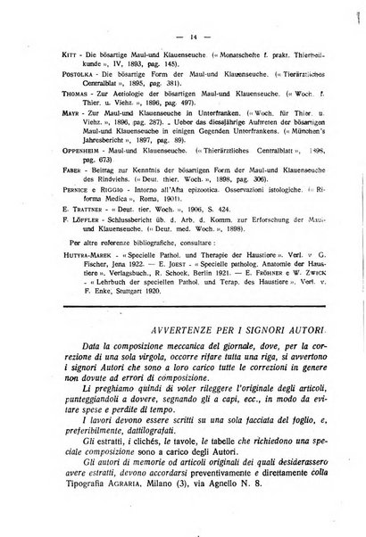 La clinica veterinaria rivista di medicina e chirurgia pratica degli animali domestici