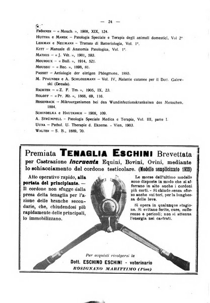 La clinica veterinaria rivista di medicina e chirurgia pratica degli animali domestici