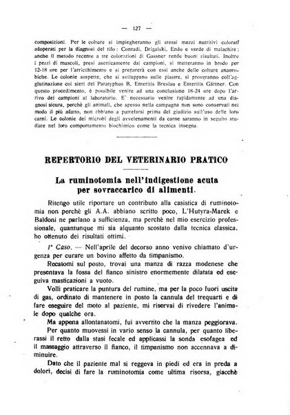 La clinica veterinaria rivista di medicina e chirurgia pratica degli animali domestici