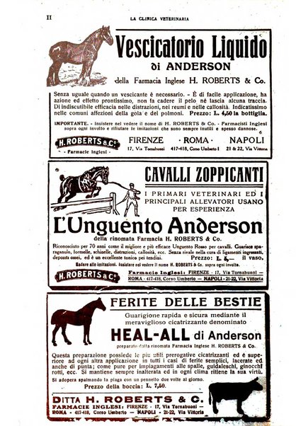 La clinica veterinaria rivista di medicina e chirurgia pratica degli animali domestici