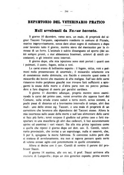 La clinica veterinaria rivista di medicina e chirurgia pratica degli animali domestici