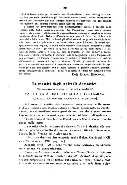 La clinica veterinaria rivista di medicina e chirurgia pratica degli animali domestici