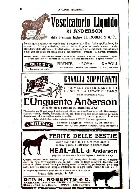 La clinica veterinaria rivista di medicina e chirurgia pratica degli animali domestici