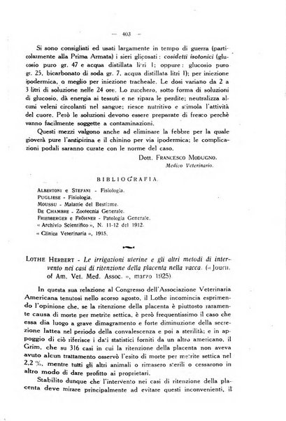 La clinica veterinaria rivista di medicina e chirurgia pratica degli animali domestici