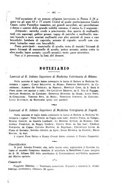 La clinica veterinaria rivista di medicina e chirurgia pratica degli animali domestici